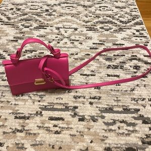 Hot pink crossbody bag